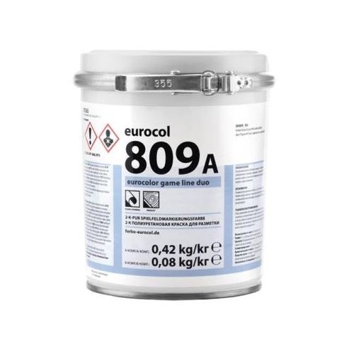 Краска Forbo Eurocol 809-А Eurocolor Game Line Duo 2К PU желт. ,0,5 кг